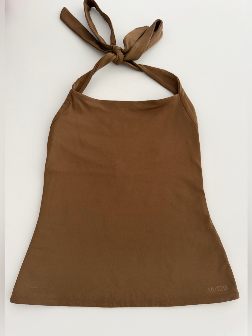 Aritzia Contour Halter Tie Camisole Top